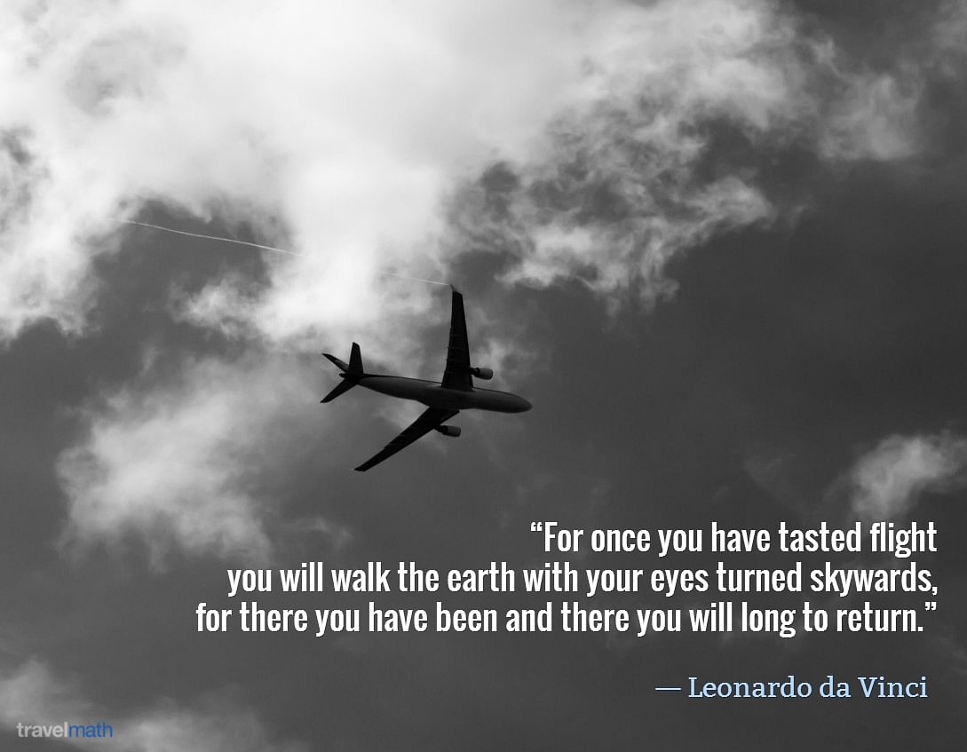 For Once You Have Tasted Flight Quote For Once You Have Tasted Flight You Will Walk The Earth With Your Eyes  Turned Skywards,